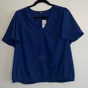 Express navy blue blouse